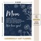 Gifts for Mom, Mom Birthday Gifts Blanket, Moms Gift for Women from Daughter Son, We Love You Present for Mother Mommy Mothers Day Christmas 60" x 50", Blue